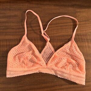 Madewell Neonish Peach Racerback Bralette Size M